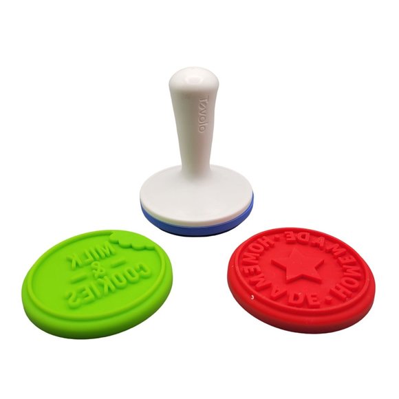 Tovolo Cookie Press Stamps Silicone Stacking and Store Set of 3 - Picture 2 of 5